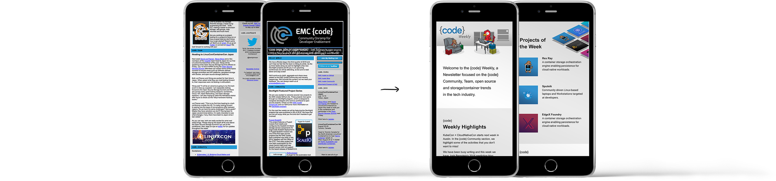 newsletter before and after